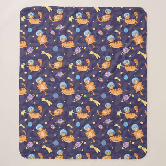 Space Cats Sherpa Blanket Sherpadecke (Vorderseite)