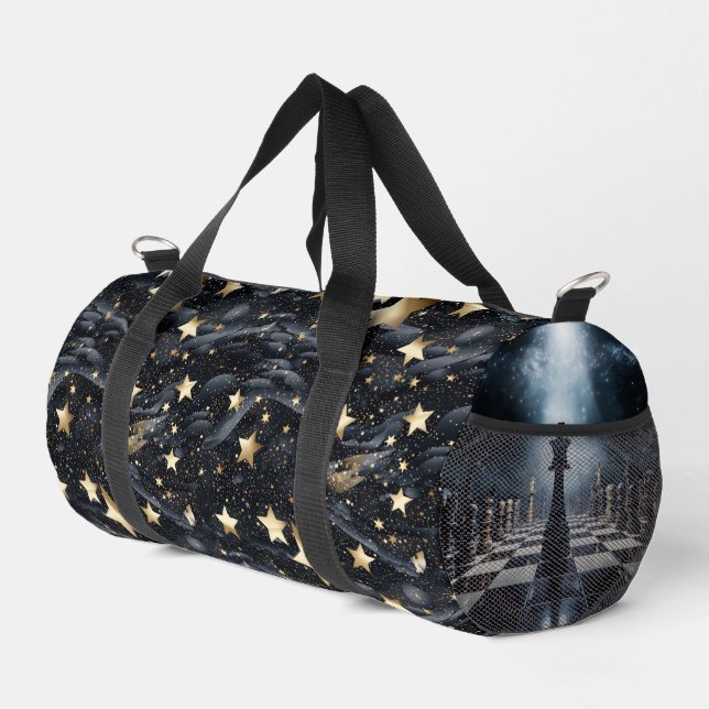 Space Chess Master Small Duffel Bag Duffle Bag (Rechte Ecke)