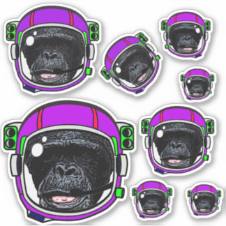 Space Chimp Aufkleber