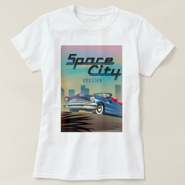 Space City Houston T-Shirt (Design vorne)