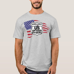 Space Coast Kapitel - zerrissene Flagge T-Shirt