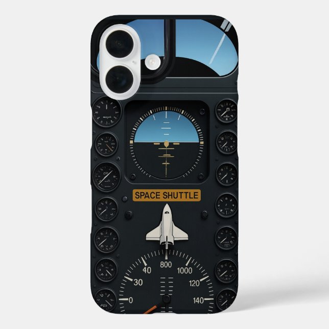 Space Commander iPhone-Hülle iPhone 16 Hülle (Rückseite)