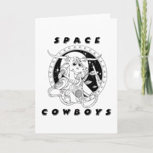 Space Cowboys Grußkarte Karte