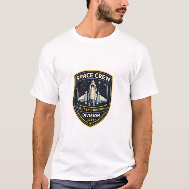 Space Crew Exploration Division Männer T-Shirt (Vorderseite)