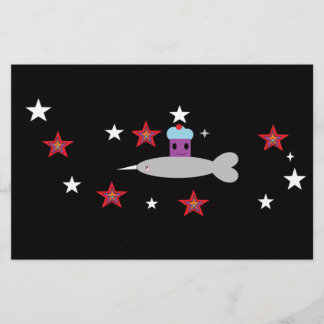 Space Cupcake und Herr Narwhal Briefpapier