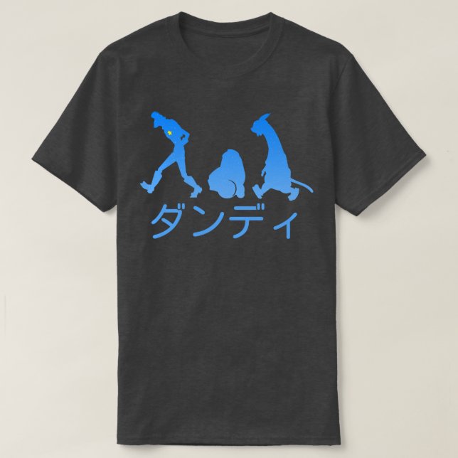 Space Dandy Silhouette Dandy Blue T-Shirt (Design vorne)