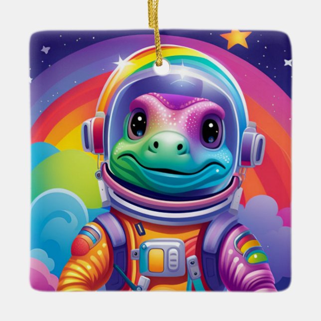 Space Dino - Ornament (Vorderseite)