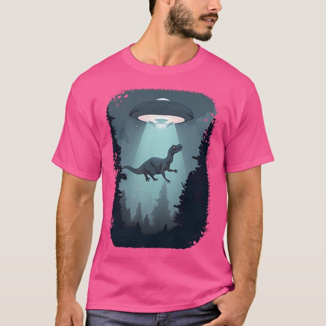 Space Dinosaur Ufo T-Shirt (Vorderseite)
