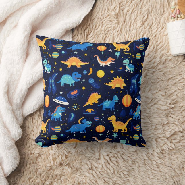 Space Dinosaurier | Niedlich Astronaut Dino Kids Kissen (Decke)