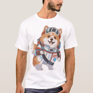 Space Dog im Astro-Kostüm T-Shirt