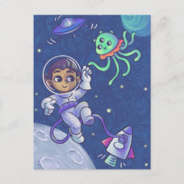 Space Encounter Postkarte