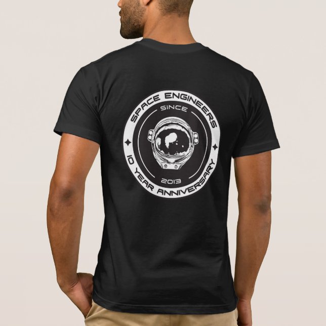 Space Engineers 10-jähriges Logo-T-Shirt T-Shirt (Rückseite)