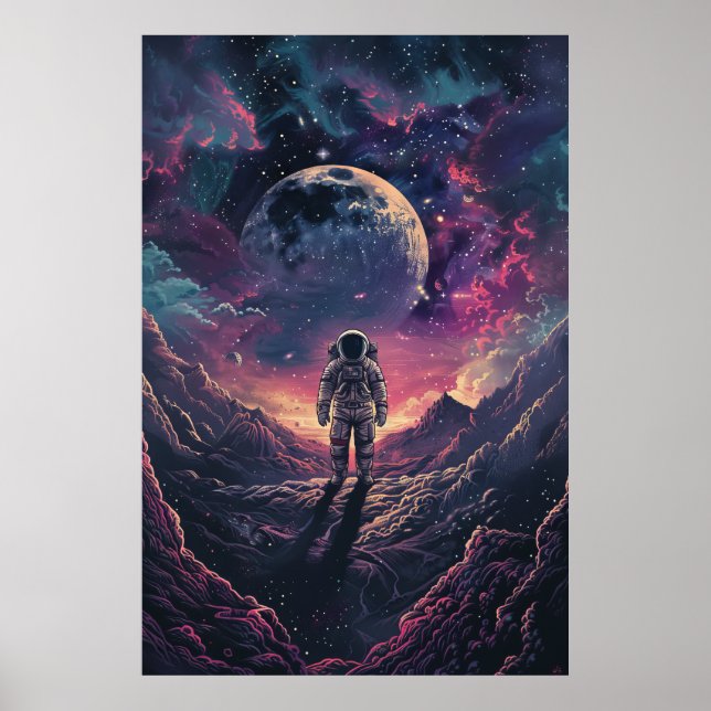 Space Explorer Astronaut Poster (Vorne)