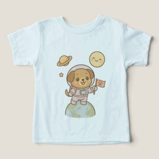Space Explorer Chiot - Astronaut Chien avec drapea