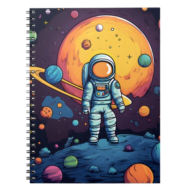 Space Explorer iPad-Abdeckung Notizblock (Vorderseite)