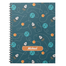Space Explorer Personalisiertes SpiralNotebook Notizblock