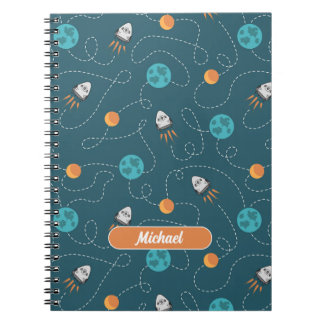 Space Explorer Personalisiertes SpiralNotebook Notizblock