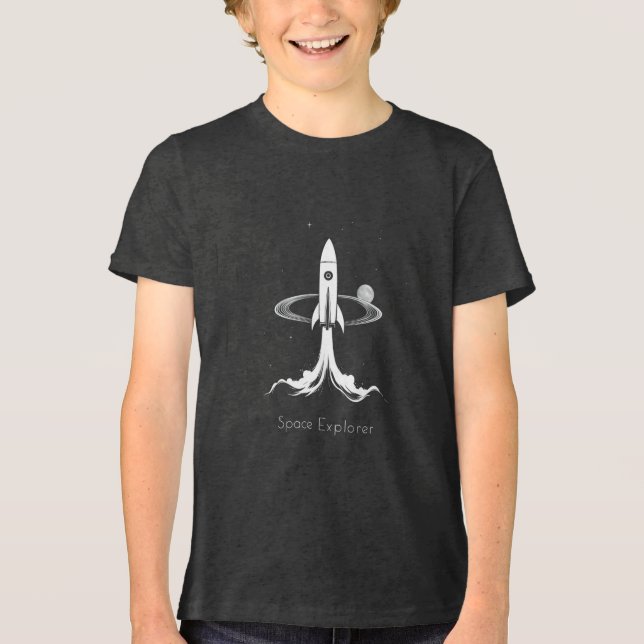 Space Explorer Tri-Blend Shirt (Vorderseite)