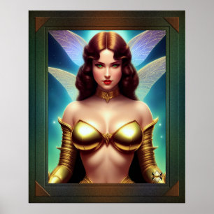 Space Fairy of the Golden Age by Xzendor7 Poster