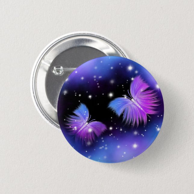 Space Fantasy Butterfets Cosmic Button (Vorne & Hinten)