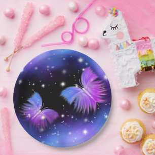 Space Fantasy Butterfets Cosmic Pappteller