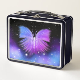 Space Fantasy Butterfly Kosmic Metall Brotdose