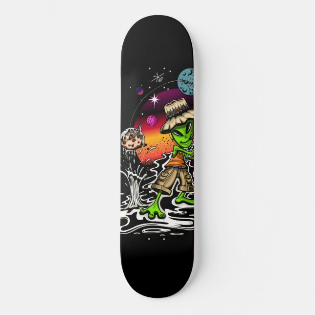 Space Fischer Skateboard (Vorderseite)