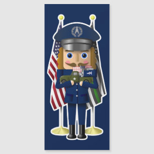 Space Force Nutcracker mit wenig militärischem LKW Magnetkarte