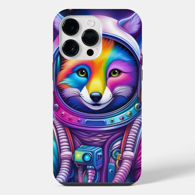 Space Fox - Handy Case iPhone 14 Pro Max Hülle (Rückseite)