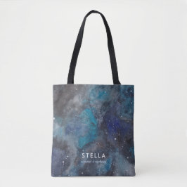 Space Galaxy Individuelle Name Stars Tote Bag Tasche