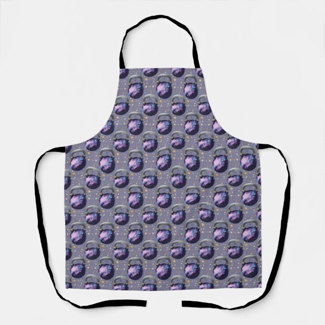 Space Galaxy Kettlebell Schürze (Vorderseite)
