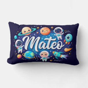 Space Galaxy Mateo Personalisiert Throw Kissen