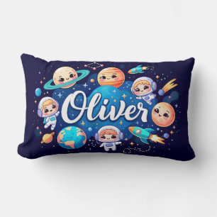 Space Galaxy Oliver Personalisiert Throw Kissen
