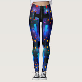 Space Girl Mechanischer Android Futuristischer Rob Leggings