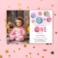 Space Girl zum ersten Geburtstag Moon Star Party