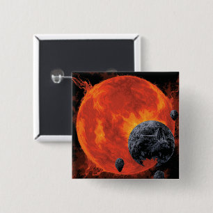 Space Graveyard Halloween Galaxie der Horror Button