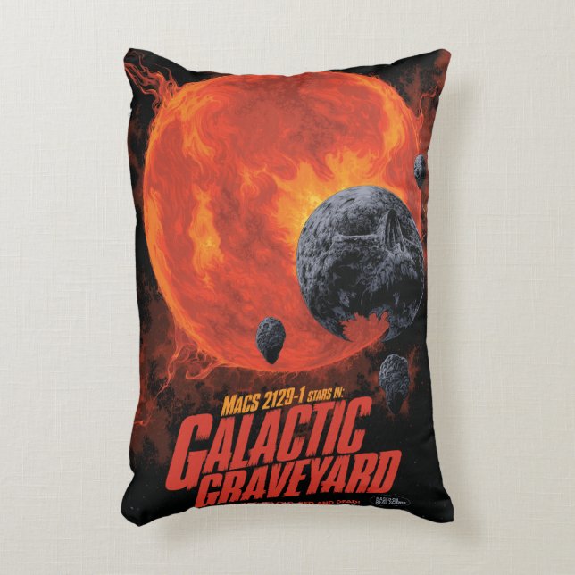 Space Graveyard Halloween Galaxie der Horror Dekokissen (Vorderseite(Vertikal))