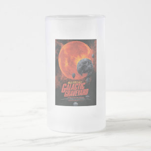 Space Graveyard Halloween Galaxie der Horror Mattglas Bierglas