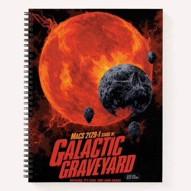 Space Graveyard Halloween Galaxie der Horror Notizbuch (Vorderseite)