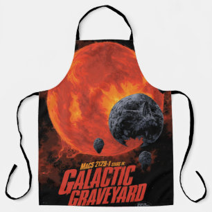 Space Graveyard Halloween Galaxie der Horror Schürze