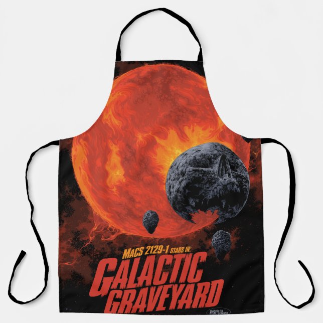 Space Graveyard Halloween Galaxie der Horror Schürze (Vorderseite)
