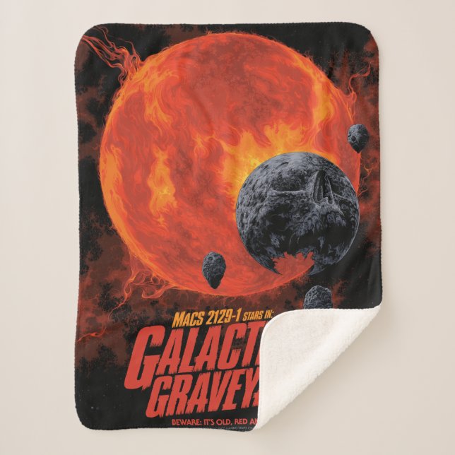 Space Graveyard Halloween Galaxie der Horror Sherpadecke (Vorderseite)