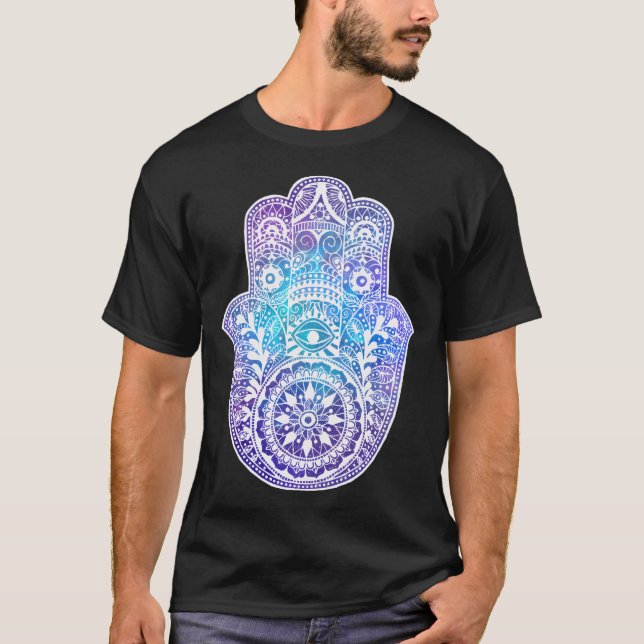 Space Hamsa Hand - I T-Shirt (Vorderseite)