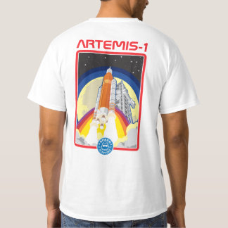 Space Hipsters® Artemis-1 Launch T - Shirt - White