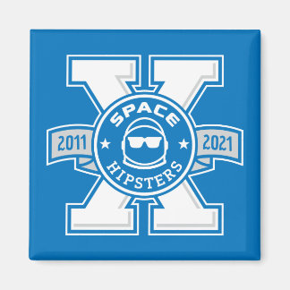 Space Hipsters® X-Logo 2"-Magnet Magnet