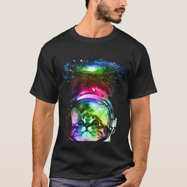 Space house cat T-Shirt (Vorderseite)