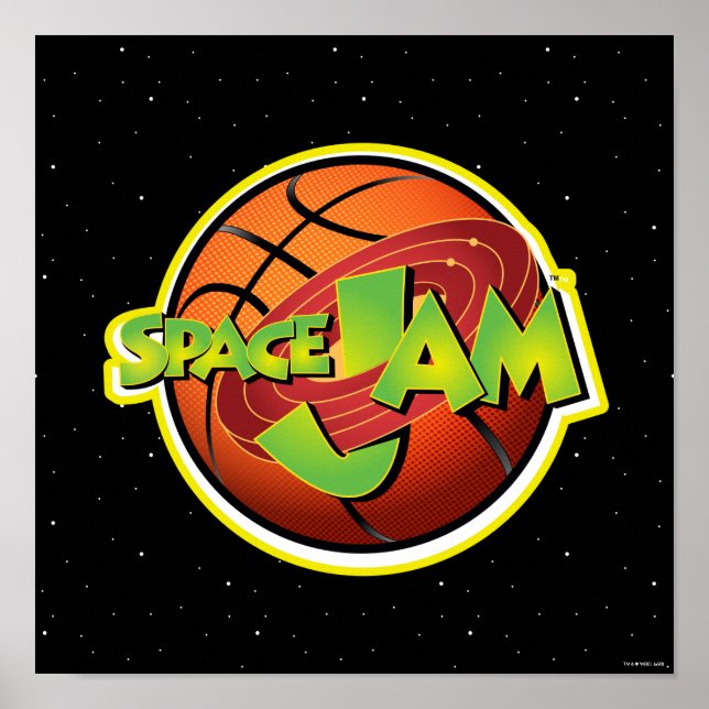 SPACE JAM™ Basketball-Logo Poster (Vorne)