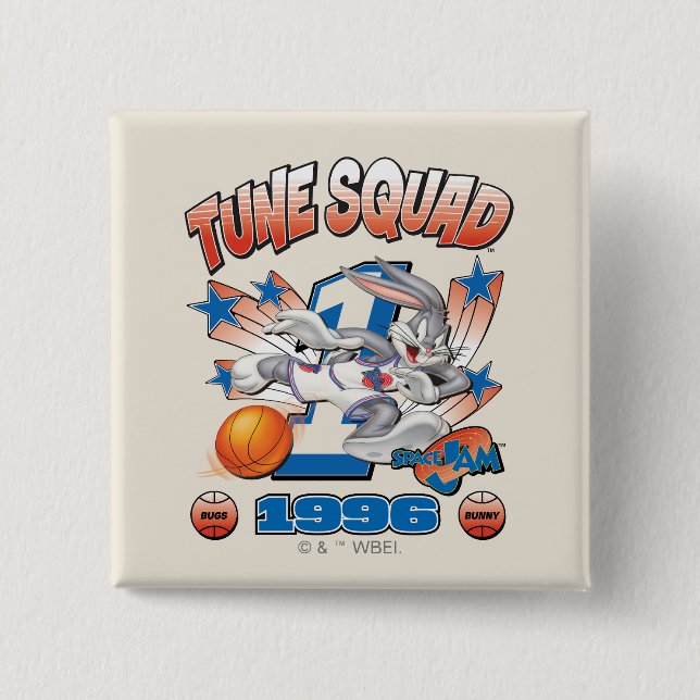 SPACE JAM™ BUGS BUNNY™ #1 Basketball-Grafik Button (Vorderseite)