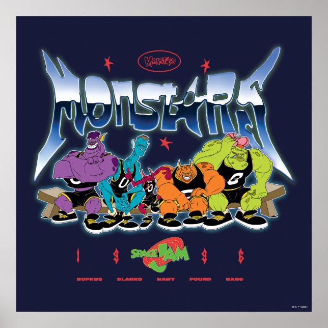 SPACE JAM™ Monstars 1996 Grafik Poster (Vorne)