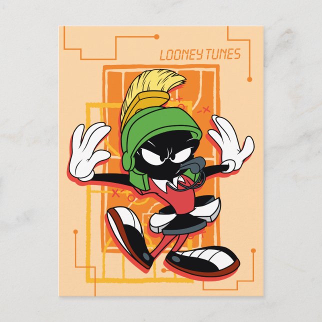 SPACE JAM™-Schiedsrichter MARVIN THE MARTIAN™ Einladungspostkarte (Vorderseite)